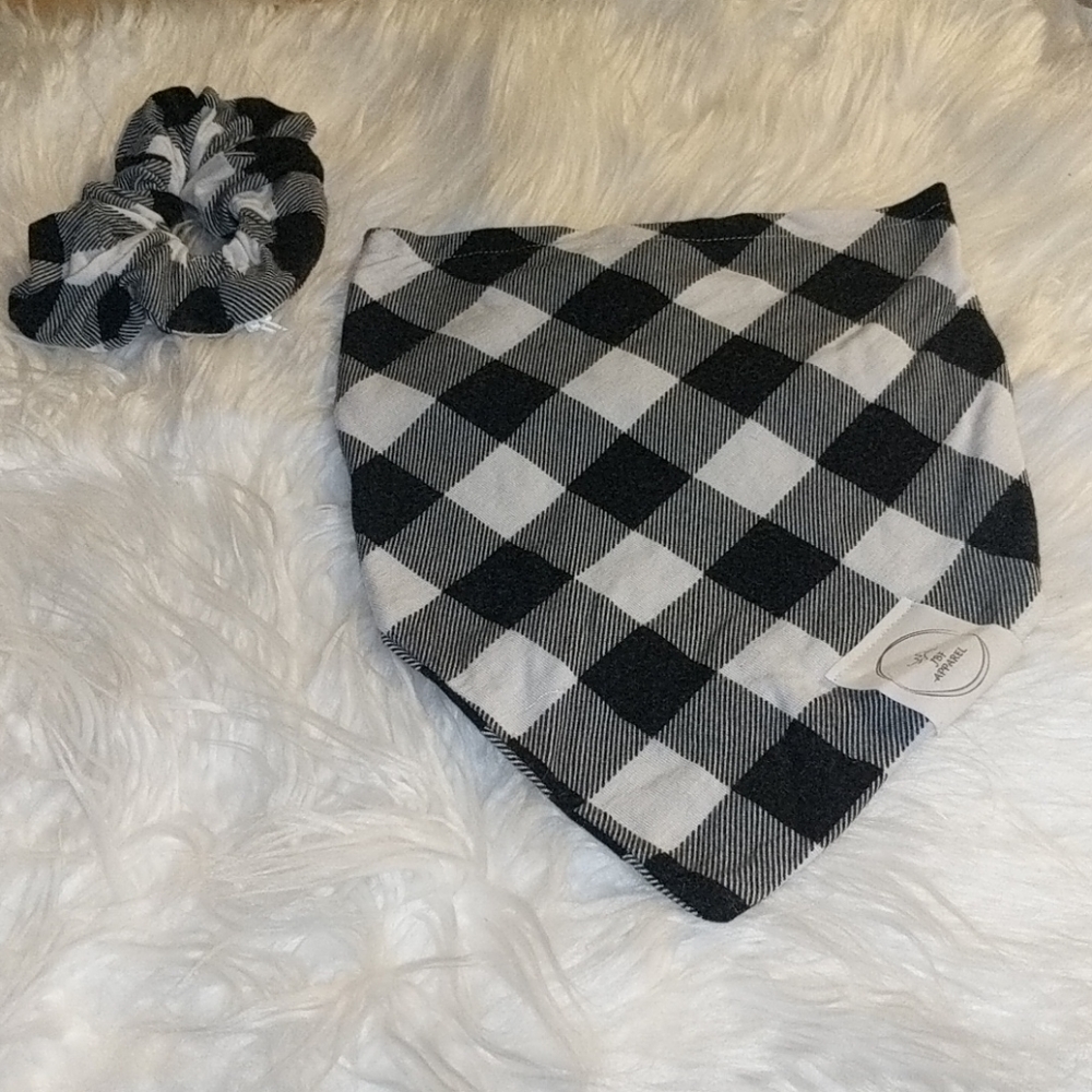 NWOT JBF Apparel Bandana and Scrunchie